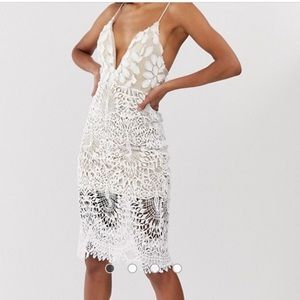 White crochet dress!